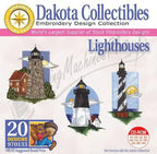 Embroidery design CD-ROM Dakota Collectibles Lighthouses with 20 designs