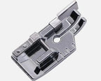 A polished 1/4" patchwork low-shank quilting foot with guide