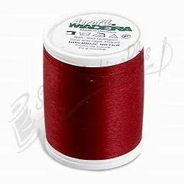 Sewing thread: Madeira Aerofil polyester, burgundy, 1100 yards