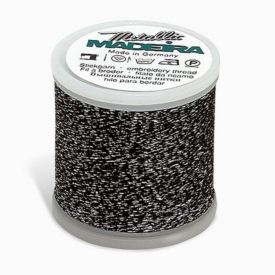 Madeira Metallic No. 40 220yds - Black/Silver - 260