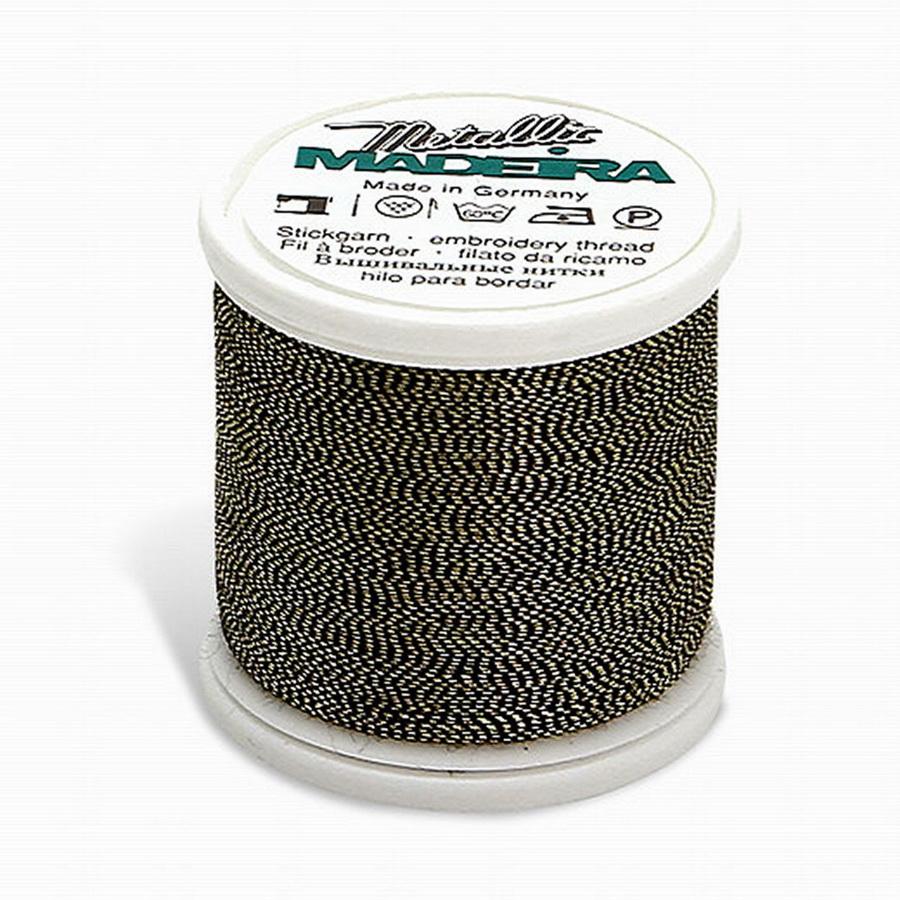 Madeira Metallic No. 40 220yds - Gold/Black - 424