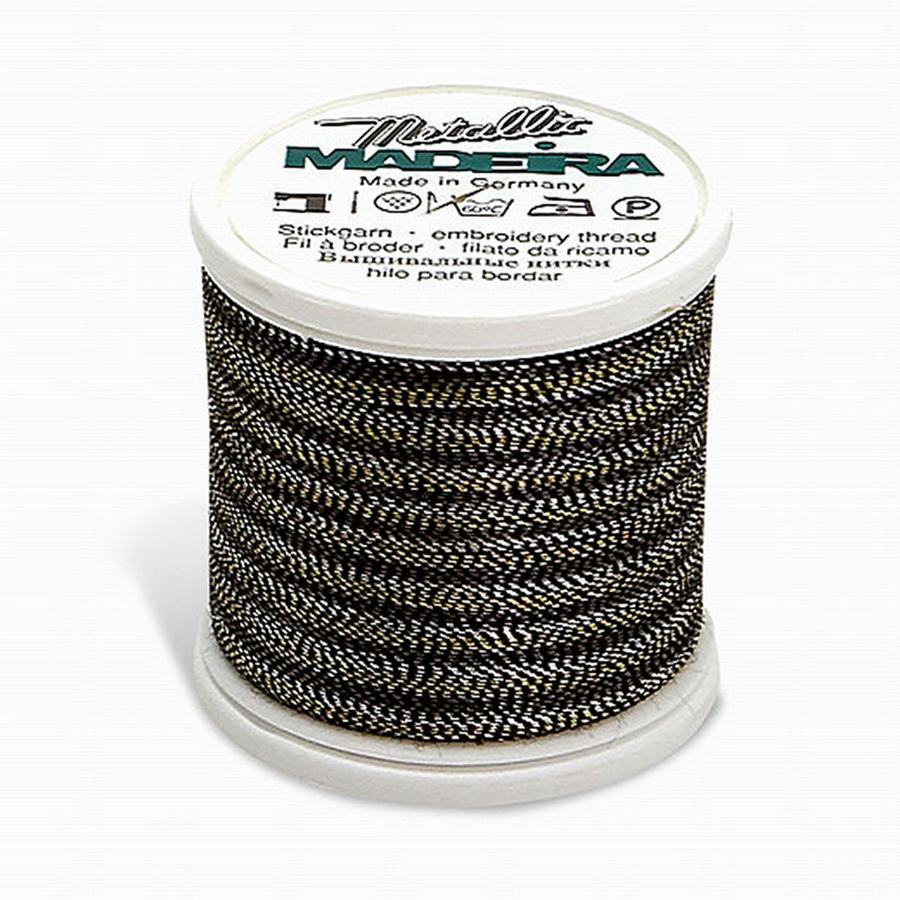 Madeira Metallic No. 40 220yds - Silver/Blue/Black - 484