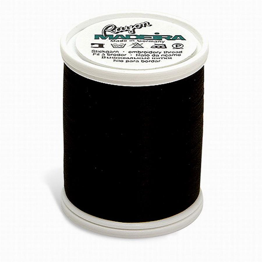 Madeira Rayon NO. 40 1100yds - Black - 1000