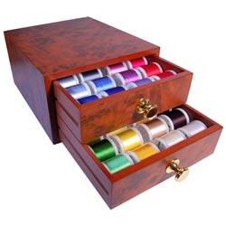 Madeira Mini Rayon Thread Chests - 48 Spools 200m - Sewingmachinesplus.com