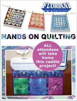 Floriani Hands On Three Day Event, June 8 - 10, 2018 9am - 5pm in San Marcos - Sewingmachinesplus.com