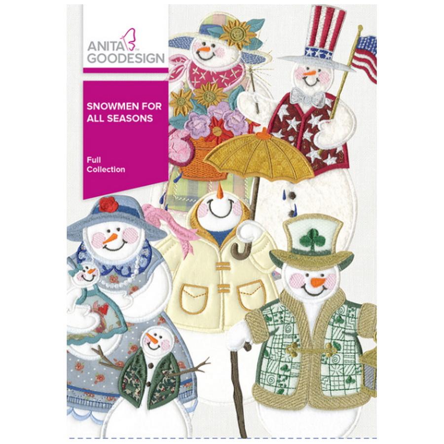 Anita Goodesign Snowmen For All Seasons (60 Designs) - Sewingmachinesplus.com