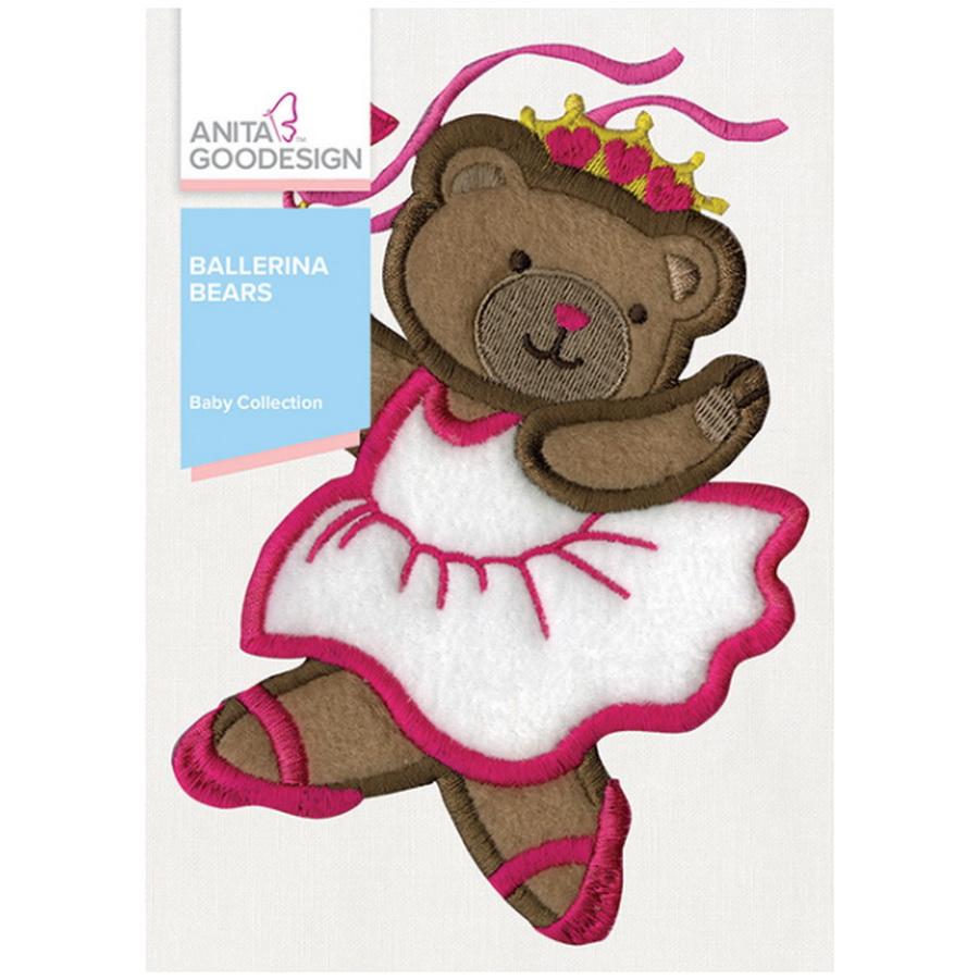 Anita Goodesign Baby Ballerina Bears (28 Designs) - Sewingmachinesplus.com