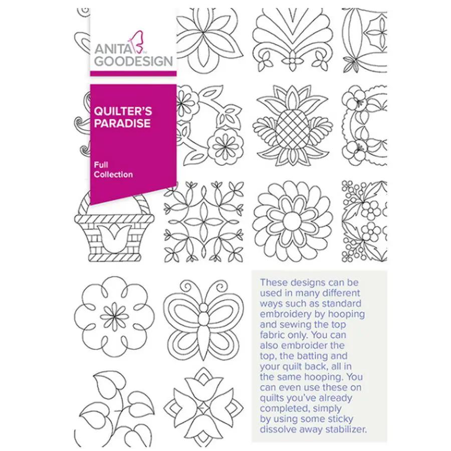 Anita Goodesign Quilters Paradise Full Collection 54AGHD - Sewingmachinesplus.com
