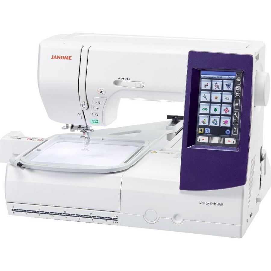 Janome FACTORY SERVICED Memory Craft 9850 Sewing and Embroidery Machine