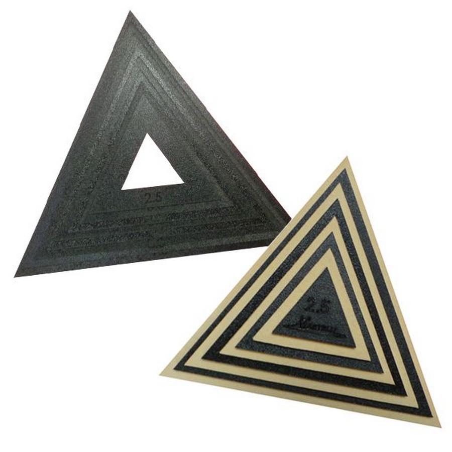 Martelli All Triangle Templates and Fussy Cuts (2in - 9in EVEN) - Sewingmachinesplus.com