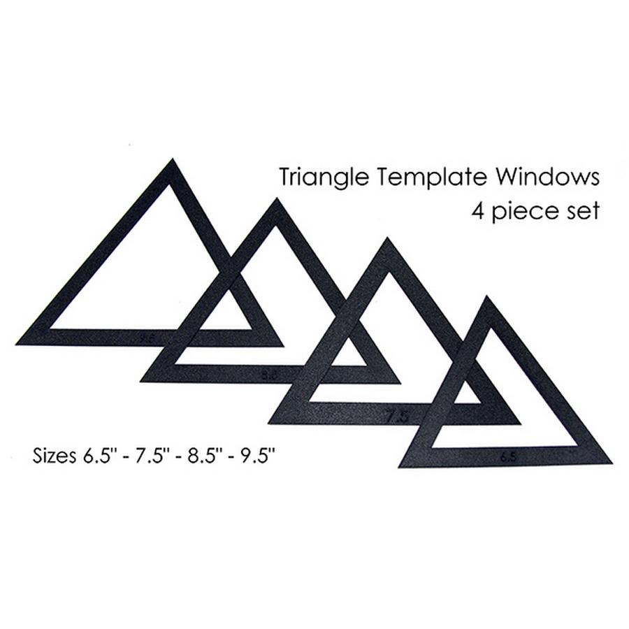 Martelli Large Triangle Fussy Cut Set (6.5in - 9.5in) - Sewingmachinesplus.com