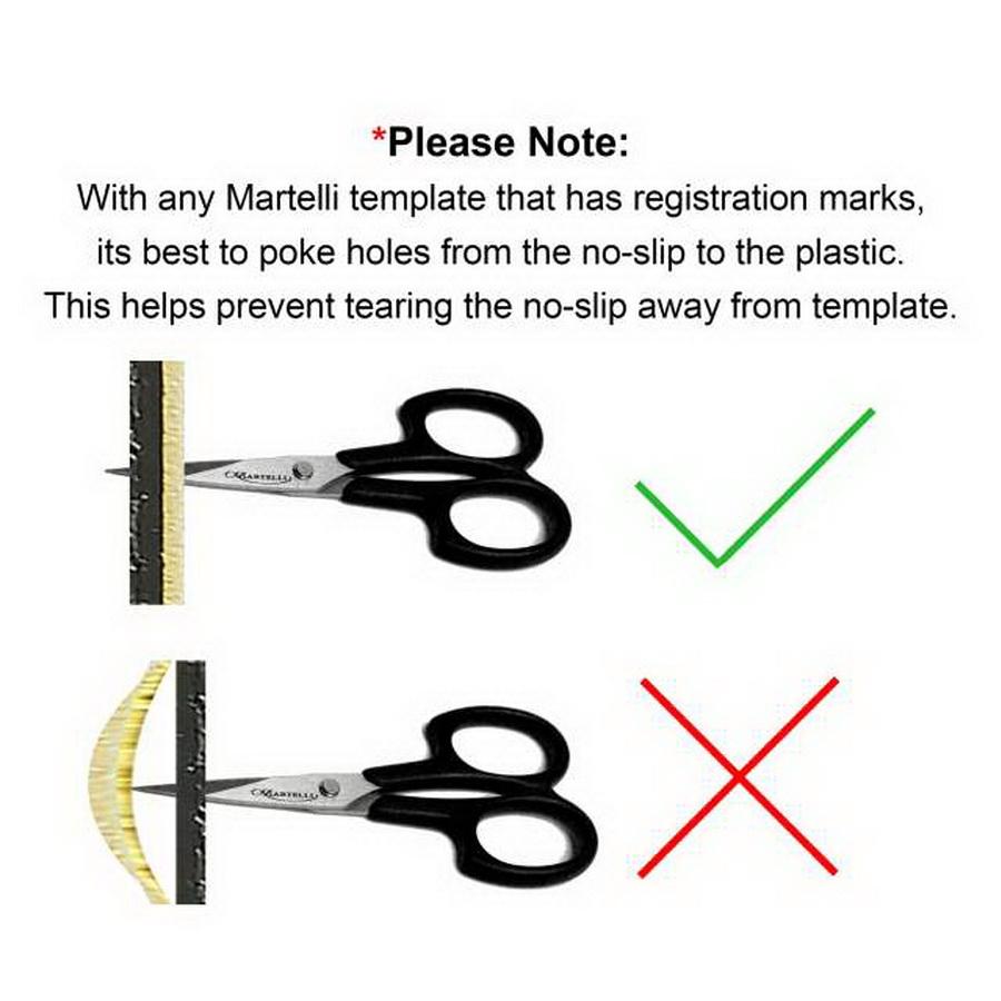 Martelli Double Wedding Ring Mini Template Set - Sewingmachinesplus.com
