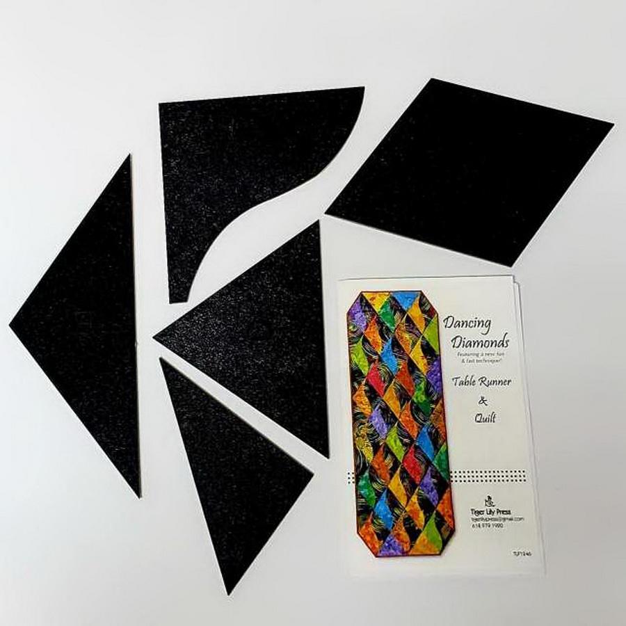 Martelli Dancing Diamonds Table Runner Template Set - Sewingmachinesplus.com