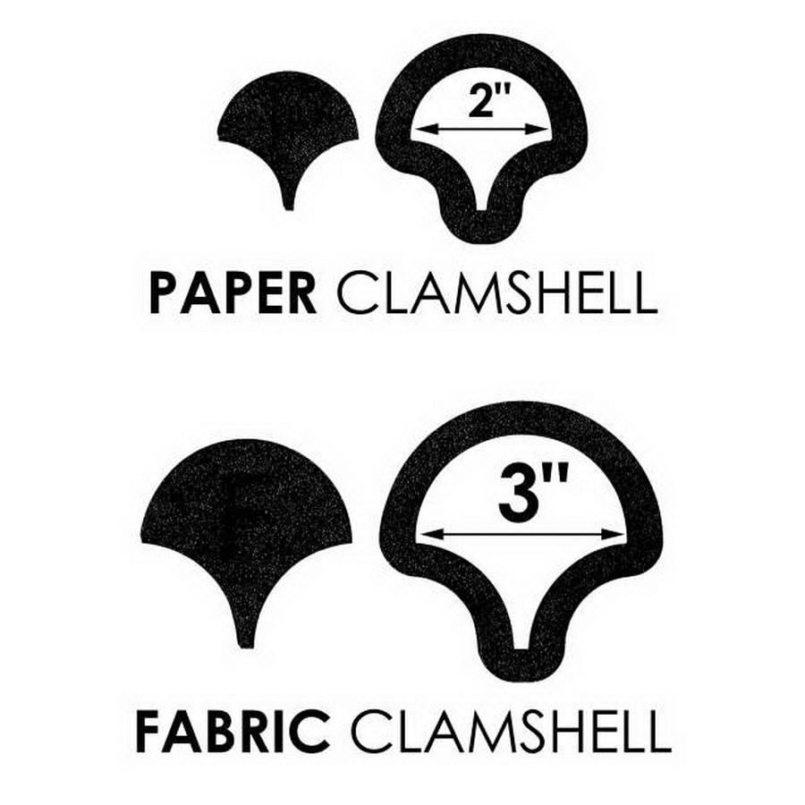 Martelli English Paper Piecing Clamshell Template & Fussy - Cut Window - Sewingmachinesplus.com