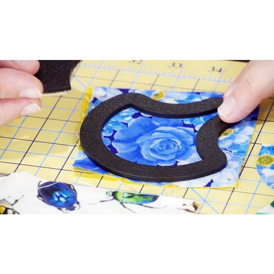 Martelli English Paper Piecing Clamshell Template & Fussy - Cut Window - Sewingmachinesplus.com