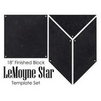 Martelli LeMoyne Star 4pc Template Set - Sewingmachinesplus.com