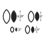 Martelli Orange Peel Small 8pc Template and Fussy Cut Window Set - Sewingmachinesplus.com
