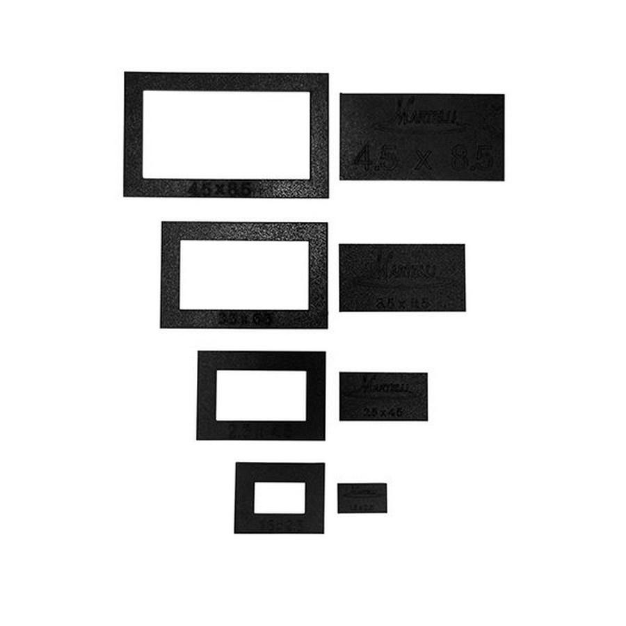 Martelli Rectangle Templates and Fussy Cuts Set 8pc - Sewingmachinesplus.com