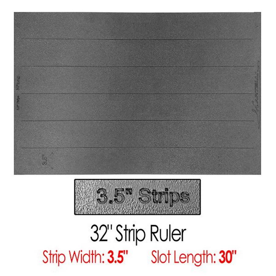 Martelli 32in Ruler with 3.5in wide strips (30in slot/strip length) - Sewingmachinesplus.com