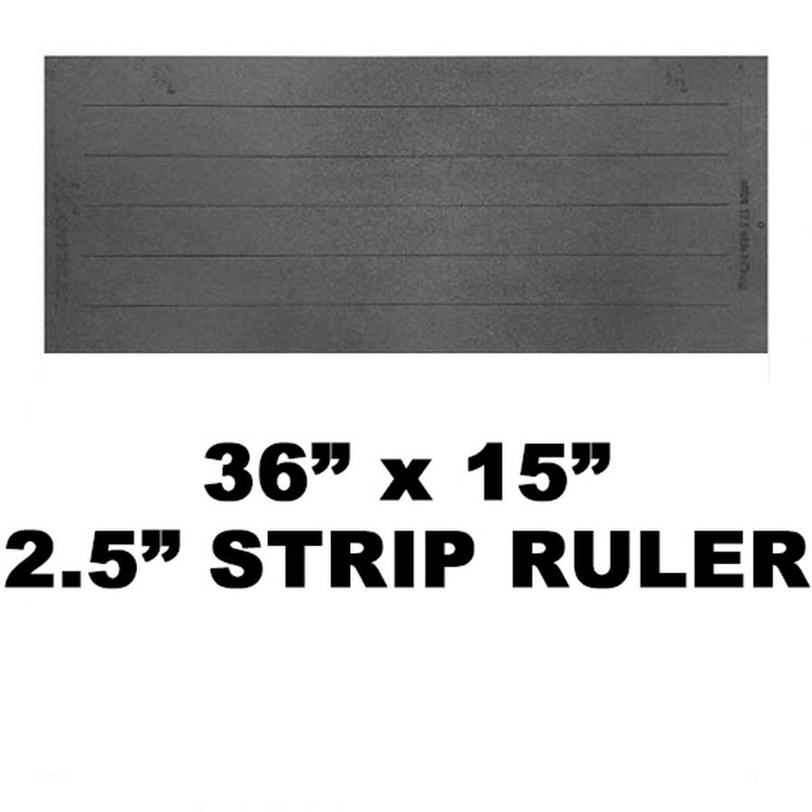 Martelli 36in Ruler with 2.5in wide strips (32in slot/strip length) - Sewingmachinesplus.com