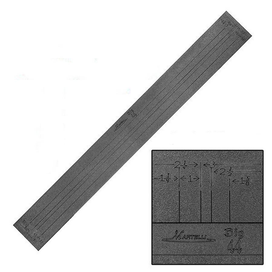 Martelli 44in Strip Ruler 39in slots multiple widths - Sewingmachinesplus.com