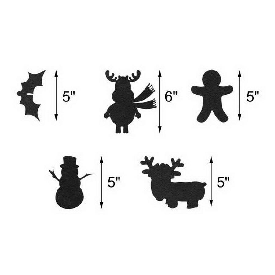 Martelli Christmas Fun Tracing Applique Template Set 5pc - Sewingmachinesplus.com