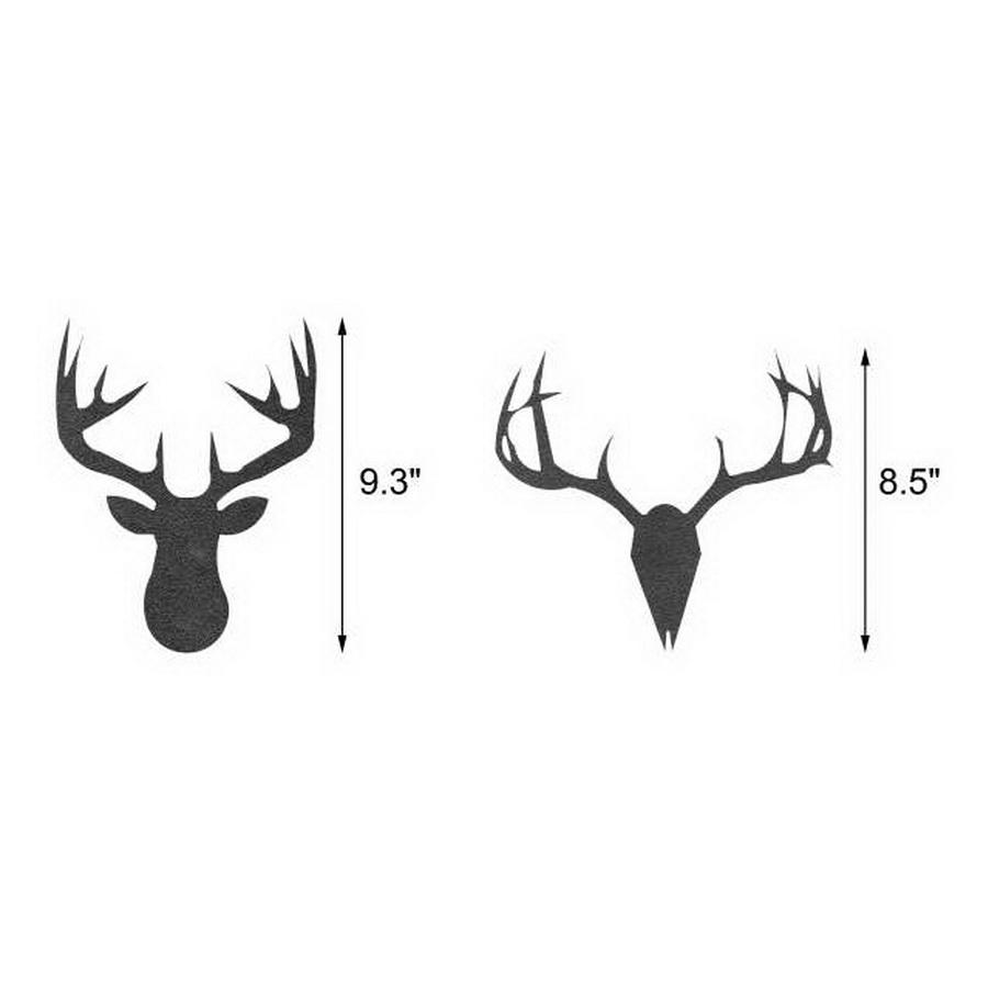 Martelli Deer Rack Tracing Template Set 2pc - Sewingmachinesplus.com