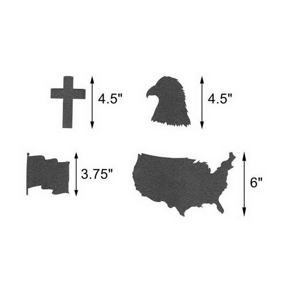 Martelli Tracing Template Set Faith, Family, and Country 4pc - Sewingmachinesplus.com