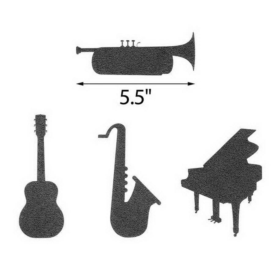 Martelli Musical Instruments Tracing Template Set 4pc - Sewingmachinesplus.com