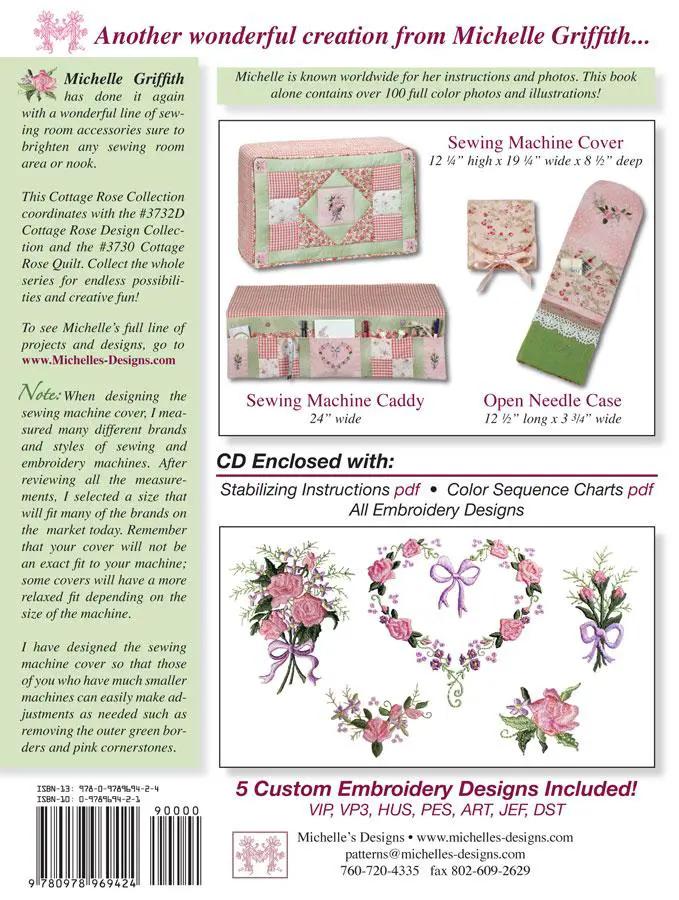 Michelles Designs - Cottage Rose Sewing Room Book and Design Collection (#3731)