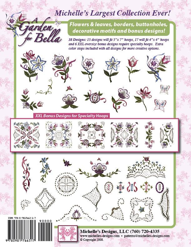 Michelles Designs - A Garden for Bella Embroidery Designs (#3739D)