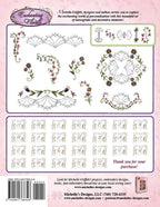 Michelles Designs - Enchanting Florals Monogram Embroidery Collection (3743d)