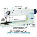 Consew Premier 1255RBLH-18 Long Arm Machine with Assembled Table and Servo Motor