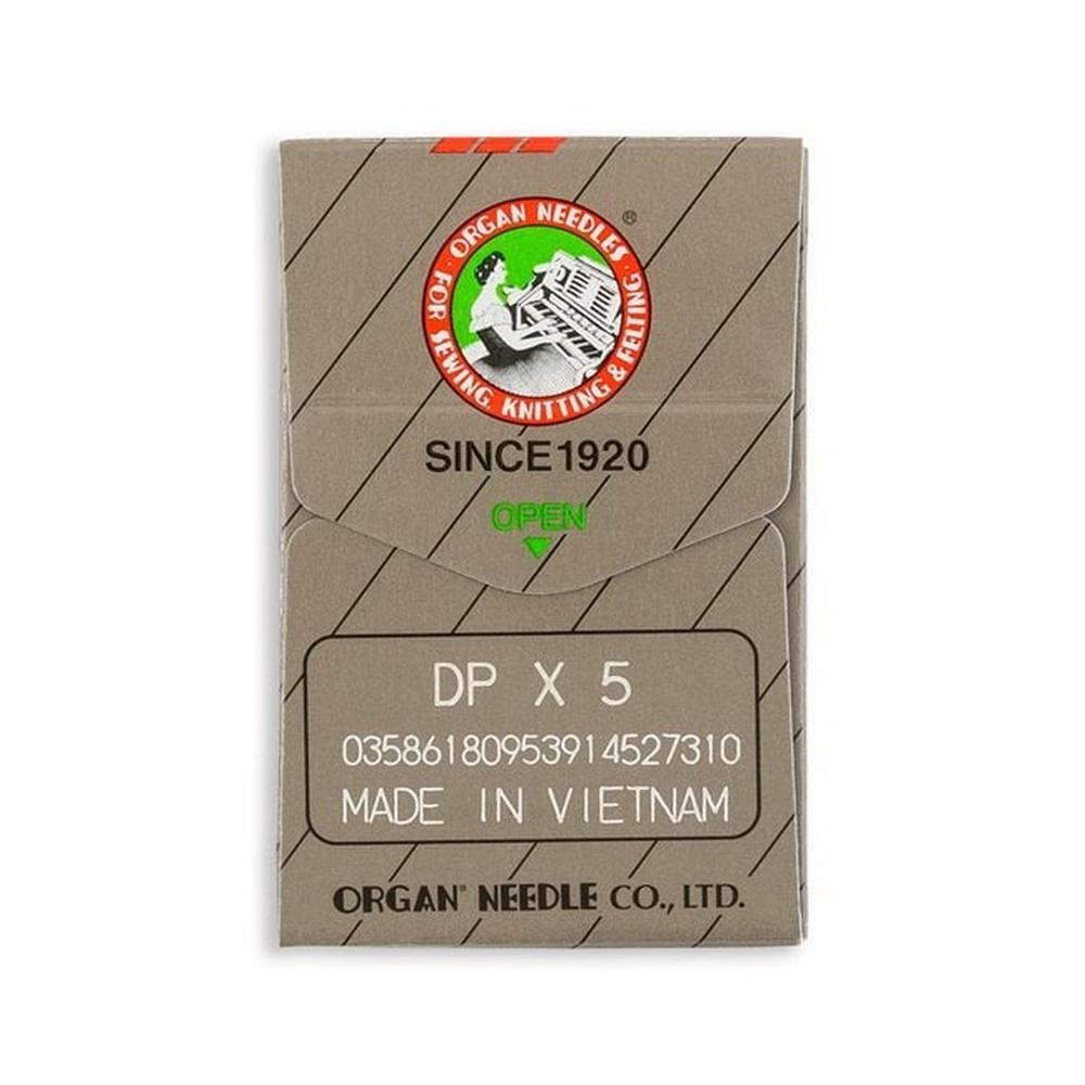 Organ Medium Ball Point (SUK) Straight Stitch Industrial Machine Needles - Size 16 - DPx5, 135x5, 134R/1955 - 10/Pack - Sewingmachinesplus.com