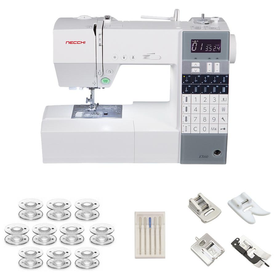 Necchi EX60 Sewing Machine With a Free Accessories Bundle