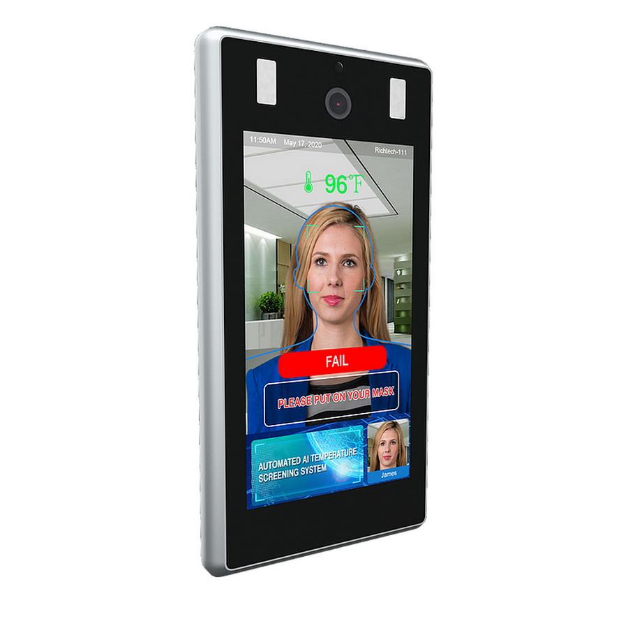RichTech AATSS V2 Pro Enterprise Version Plug and Play Temperature Screening Kiosk - Sewingmachinesplus.com