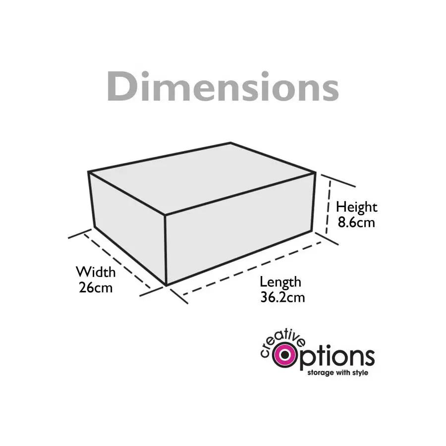 Creative Options double-sided clear craft storage case, 36.2 x 26 x 8.6 cm