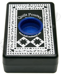 Quilt Pounce Stencil Transfer Pad with Wash Away Chalk Powder (Blue)