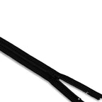 Zipper YKK nylon coil, #3, 14-inch, black, double-slider