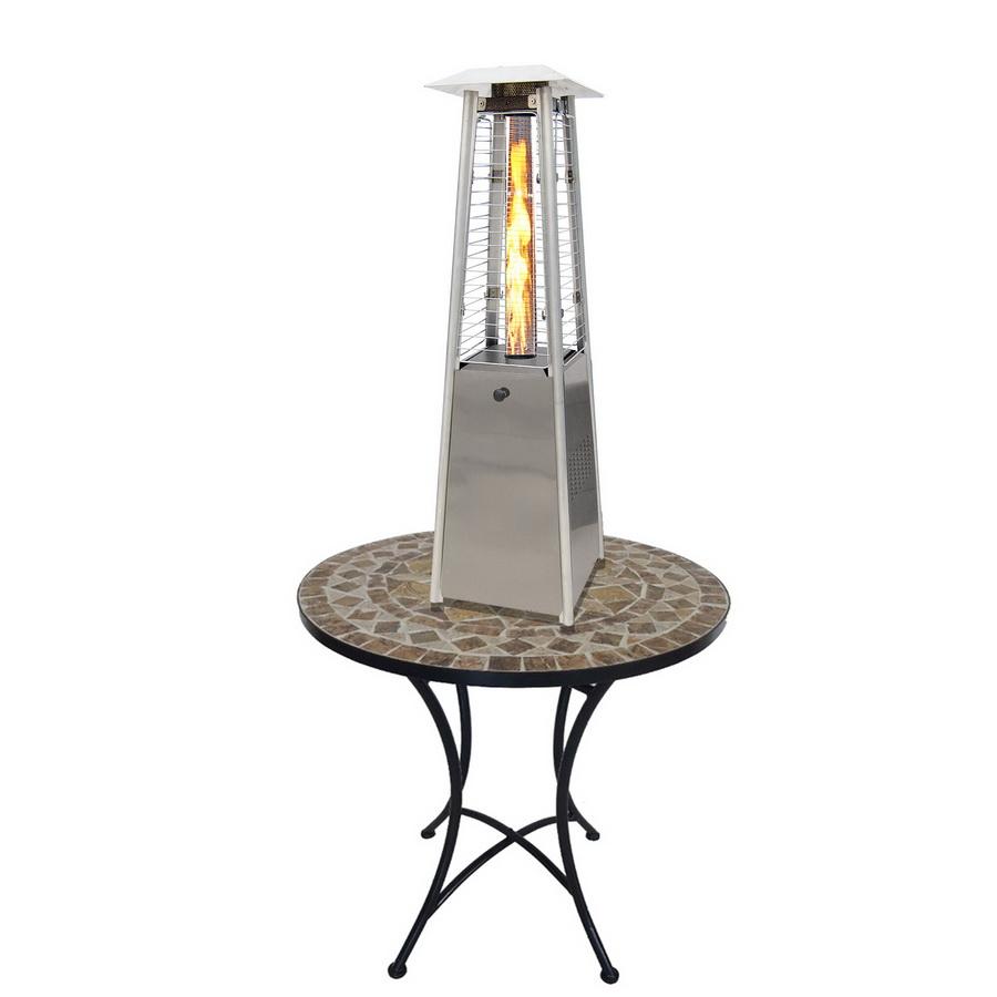 Sunheat Contemporary Square Design Tabletop Patio Heater (Golden Hammer or Stainless Steel Options Available)