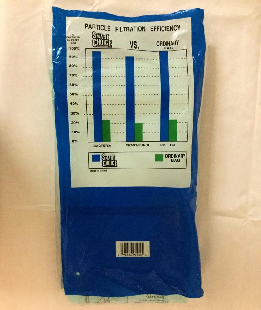 Smart Choice Oreck XL 2000, 8000, 9000 Vacuum Bags, 6 Premium Filtration Bags