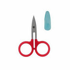 Karen Kay Buckley Perfect Scissors Red 3 - 3/4in Small curved Micro - Serrated Non - slip Blade - Sewingmachinesplus.com