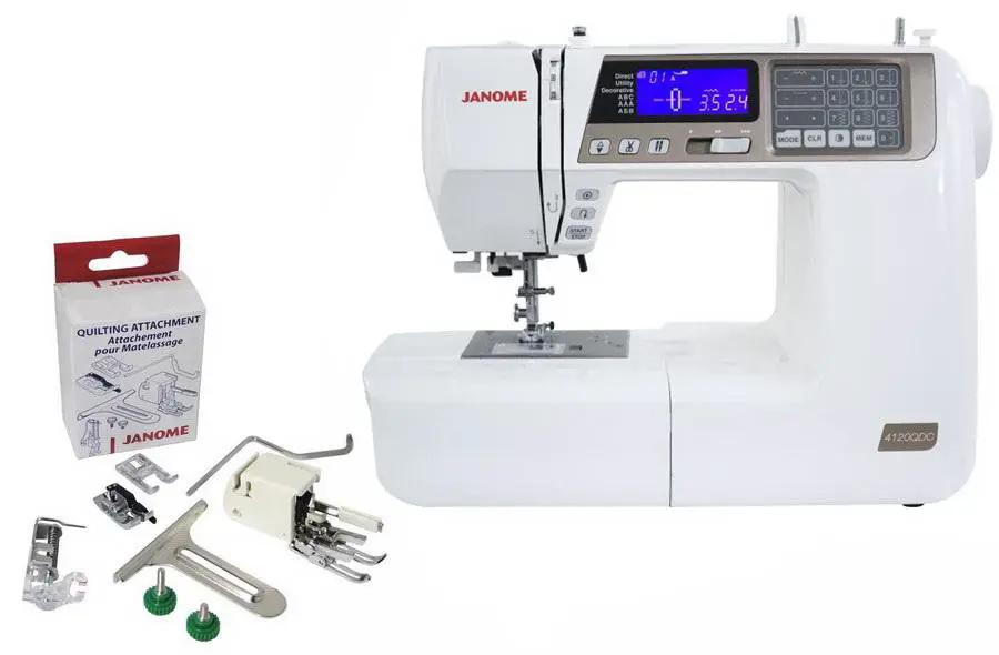 Janome 4120QDC - T Quilters Decor Computerized Sewing and Quilting Machine (Gold) - Sewingmachinesplus.com
