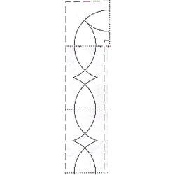 Borders Made Easy Pantograph 26ft. of 1.25in. border pattern (104)