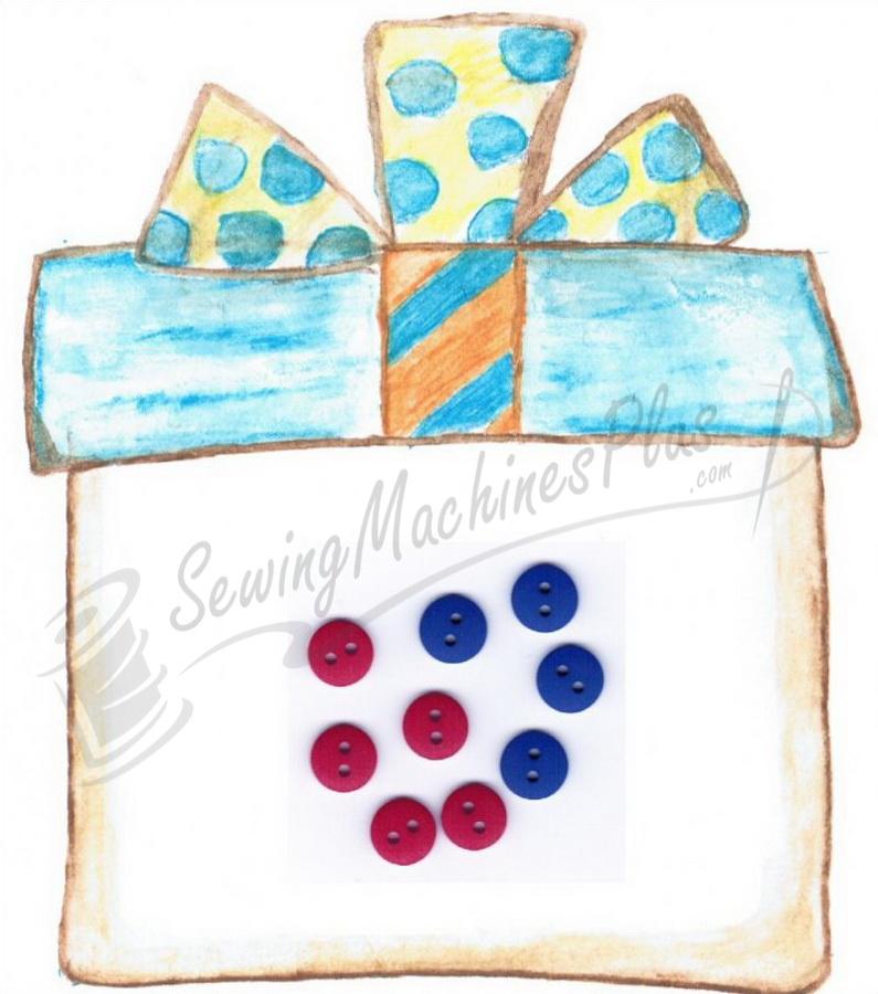 Patch Abilities Hibiscus Pattern Button Pack B123