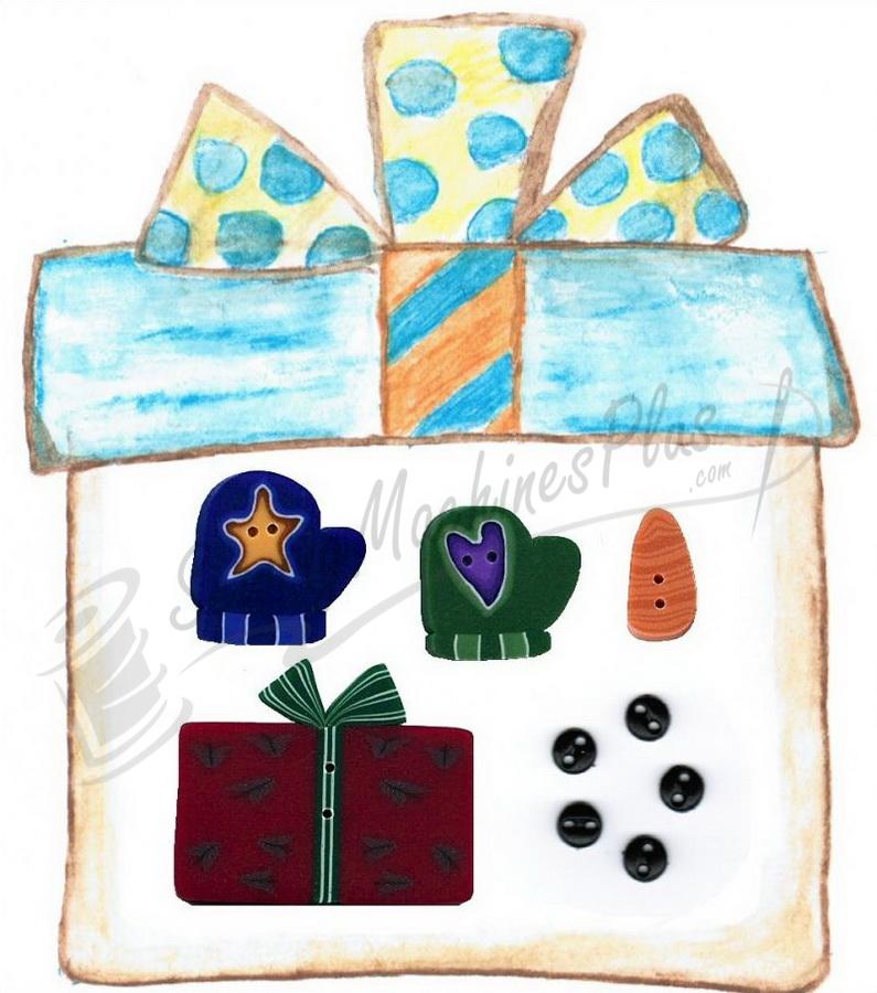 Patch Abilities Monthly Mini MM15 Winter Whimsy Snowman Button Pack