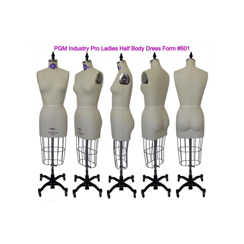 PGM-Pro 603 - Maroon Dressmaker Ladies Form with Hip, sizes 4-12