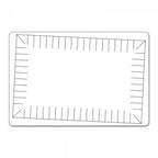 Sizzix Bigz L Rag Quilt cutting die; rectangular border design, finished 3 in x 5 3/4 in