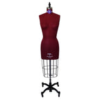 PGM-Pro 603 - Maroon Dressmaker Ladies Form with Hip, sizes 4-12