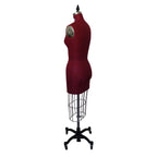 PGM-Pro 603 - Maroon Dressmaker Ladies Form with Hip, sizes 4-12